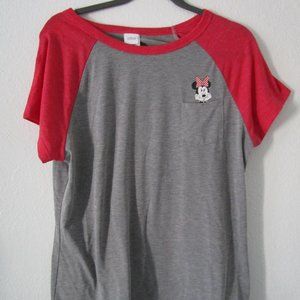 Disney Minnie t-shirt with pocket grey color size XL Children kids